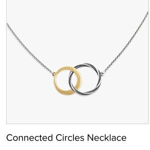 James Avery Gold and Silver Connected Circles Necklace